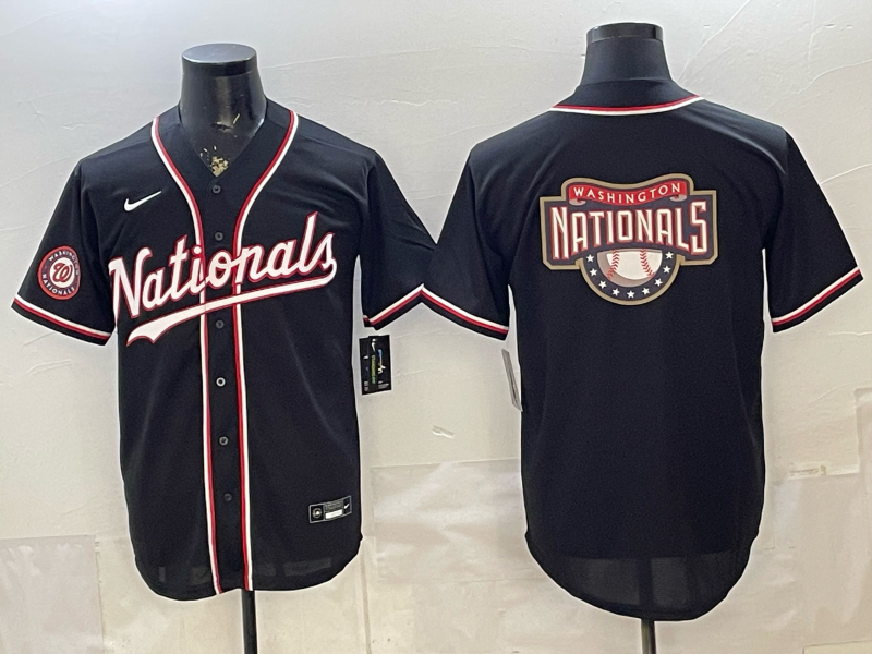 Men 2026 Washington Nationals blank black Nike jersey 0561002->washington nationals->MLB Jersey
